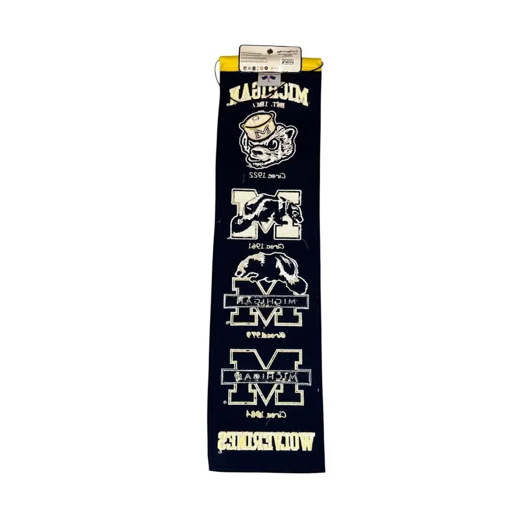 Michigan Wolverines NCAA Winning Streak Embroidered Heritage Banner!